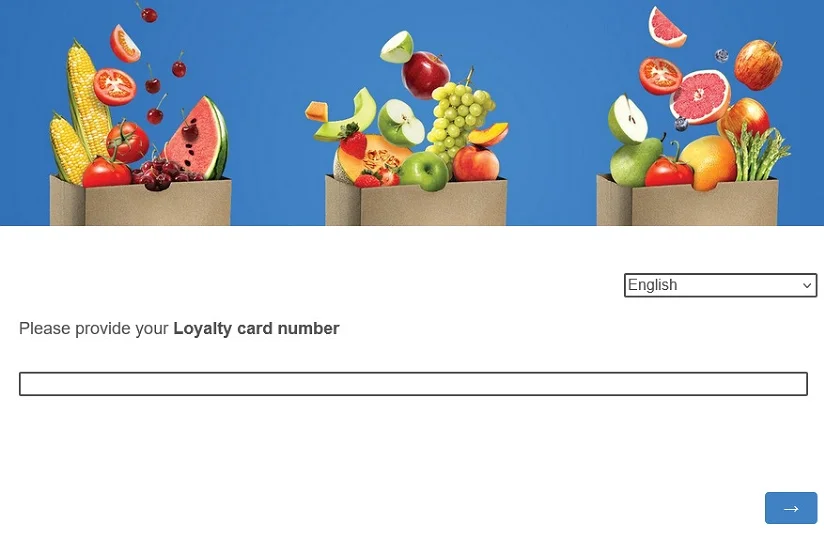 provide your loyalty card number