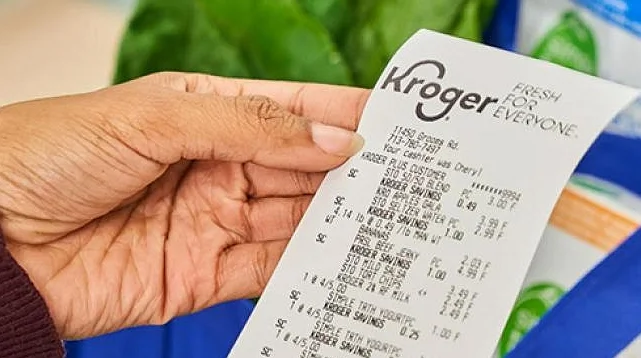 Take Kroger receipt handy